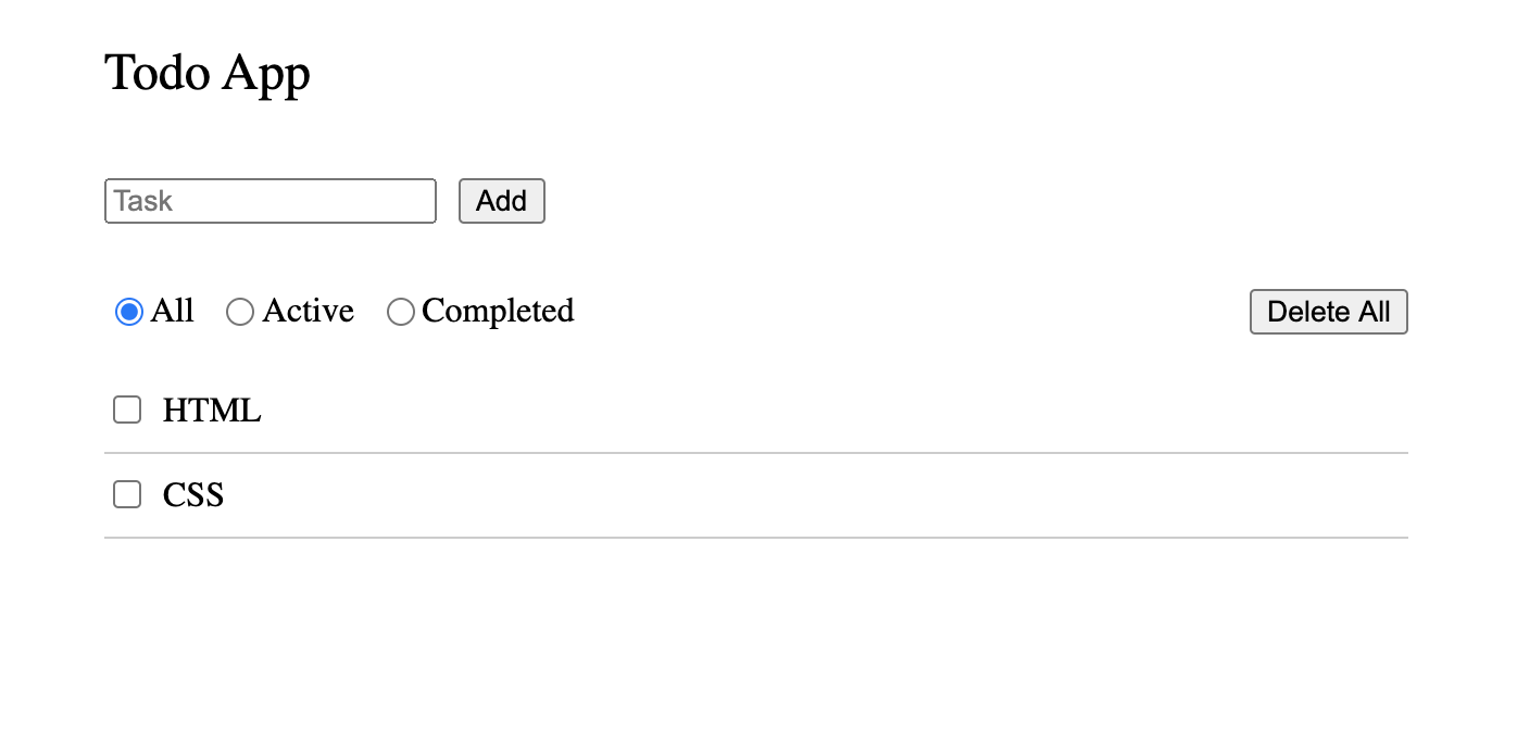 Todo-app basic structure